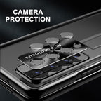 Sumoravibe - Applicabile A Samsung Zfold3 / Zfold4 Cerniera Piatta Pieghevole Custodia Per Cellulare Con Pellicola Galvanica