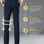 Sumoravibe - (Acquistando due, si ottiene la spedizione gratuita) Pantaloni da abito classici da uomo ad alta elasticità