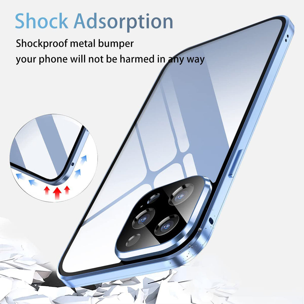Sumoravibe - 2 in 1 Custodia per telefono con pellicola privacy per iPhone