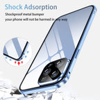 Sumoravibe - 2 in 1 Custodia per telefono con pellicola privacy per iPhone