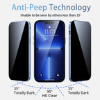 Sumoravibe - 2 in 1 Custodia per telefono con pellicola privacy per iPhone