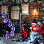 Sumoravibe - Campanelli Eolici con Lampadina LED Colorata ad Energia Solare