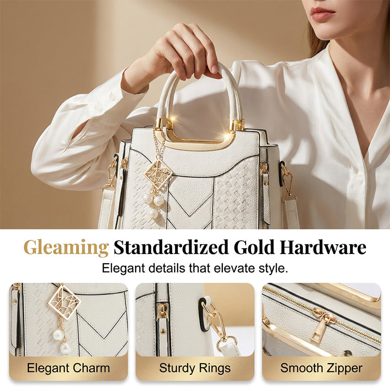 Sumoravibe - Elegante borsa da donna con manico superiore e tracolla